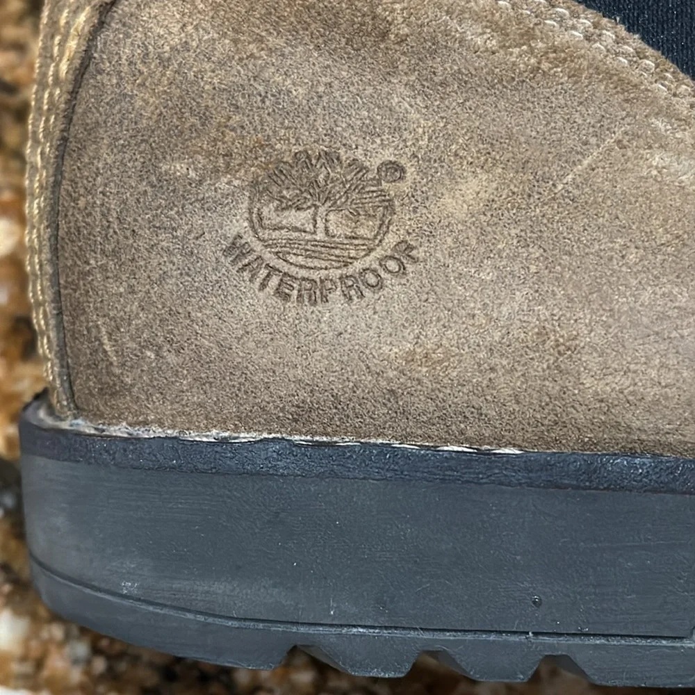 Timberland Suede Ankle Boots with Embroidered‎ Detail